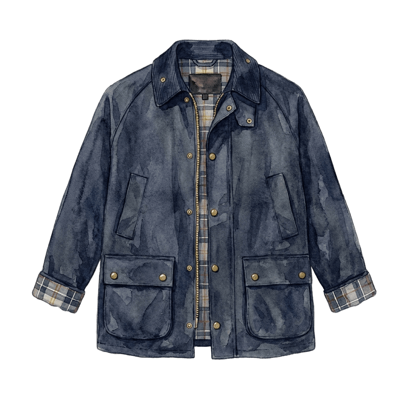 Dark Navy Coach Jacket