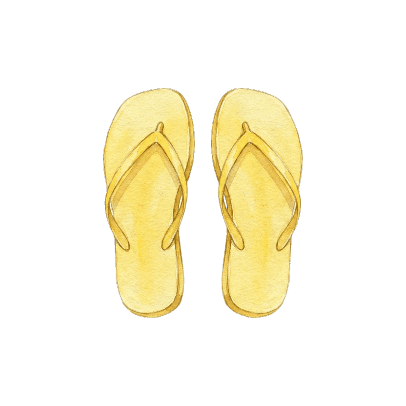 Yellow Flat Sandals