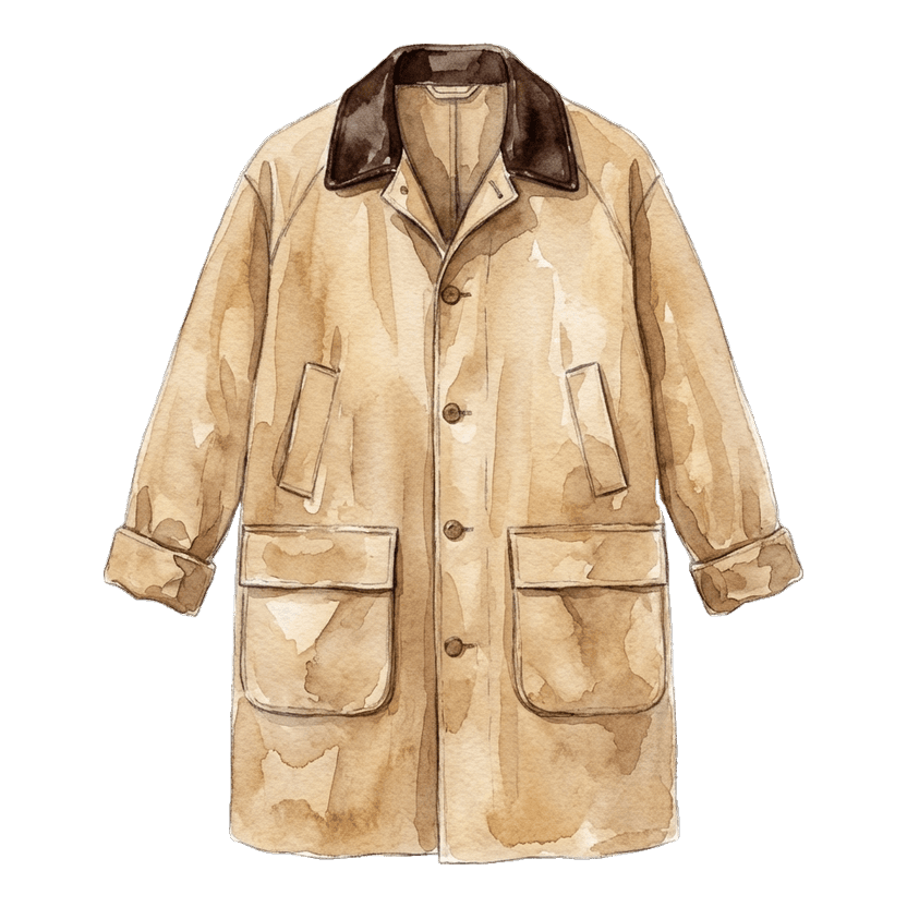Camel Wax Barn Coat