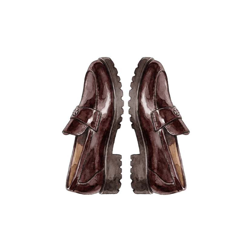 Dark Brown Leather Loafers