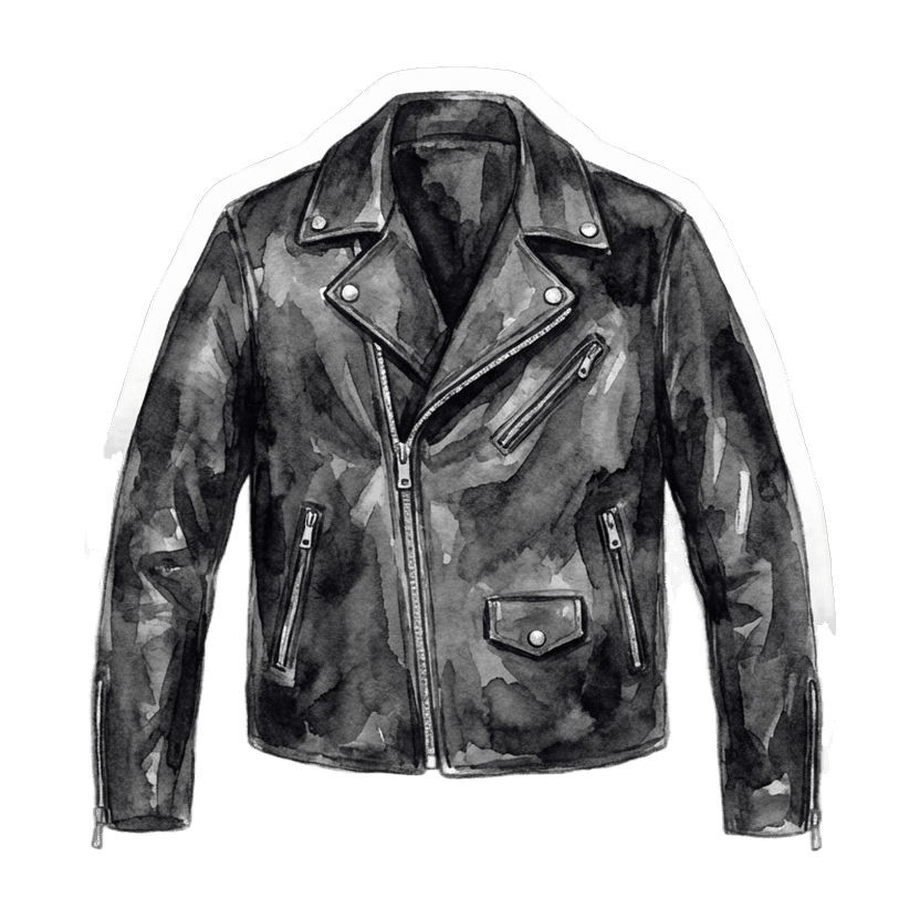 Leather jacket — the anchor item