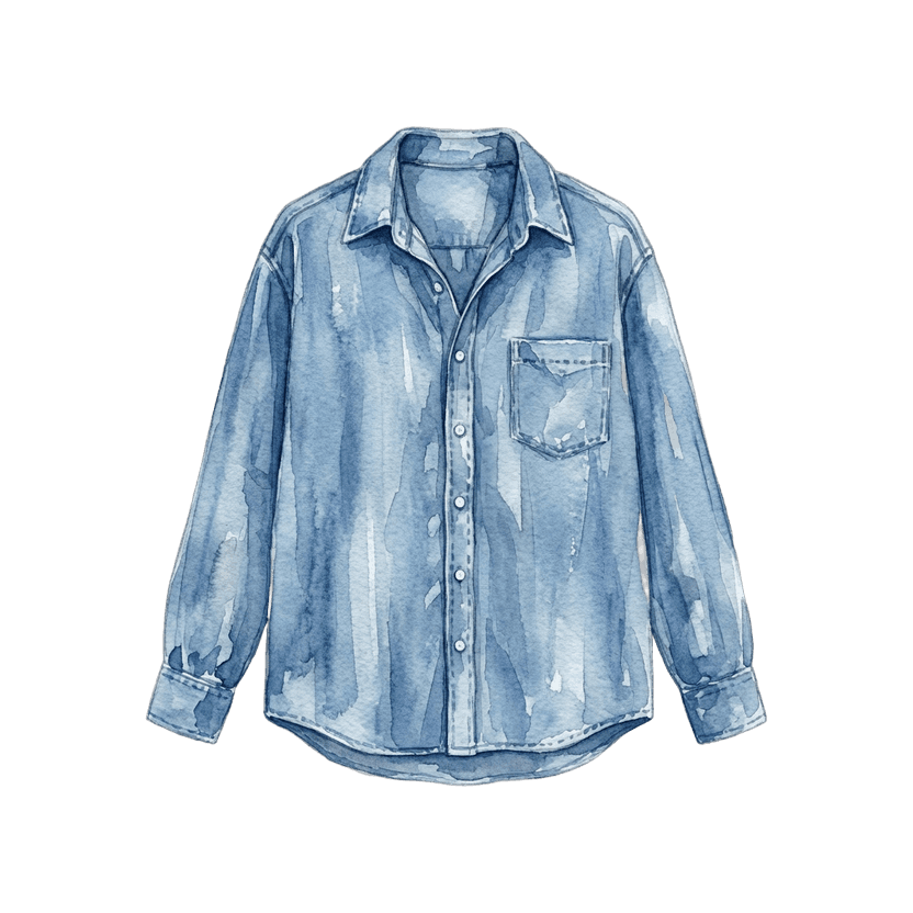 Oversized Denim Shirt