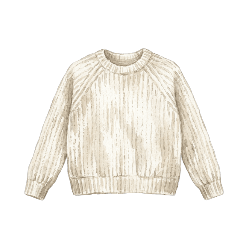 Cream Chunky Knit Sweater