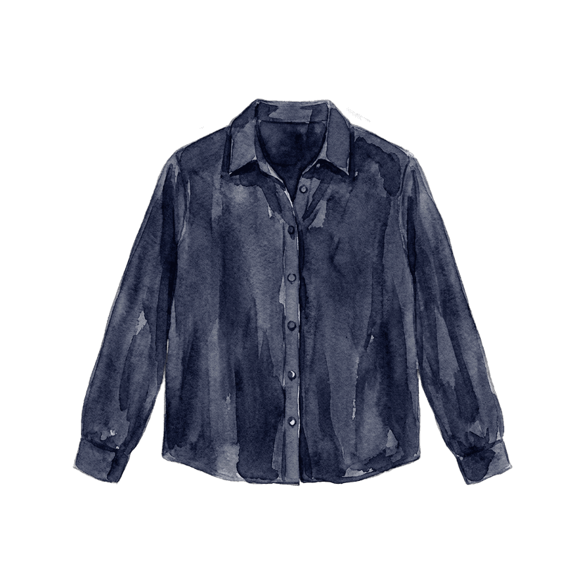 Navy Button-Down Shirt