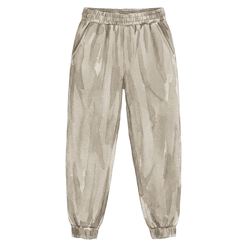 Stone Relaxed Tapered Trousers