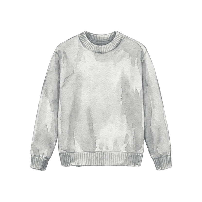 Light Gray Crew Neck Sweater