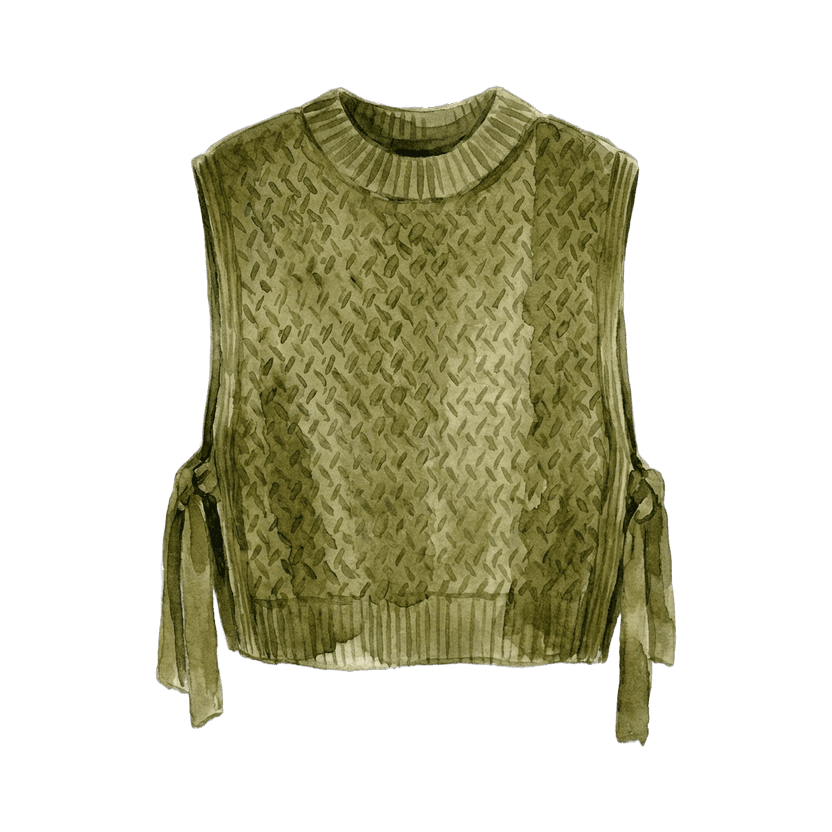 Sage and olive green — the anchor item