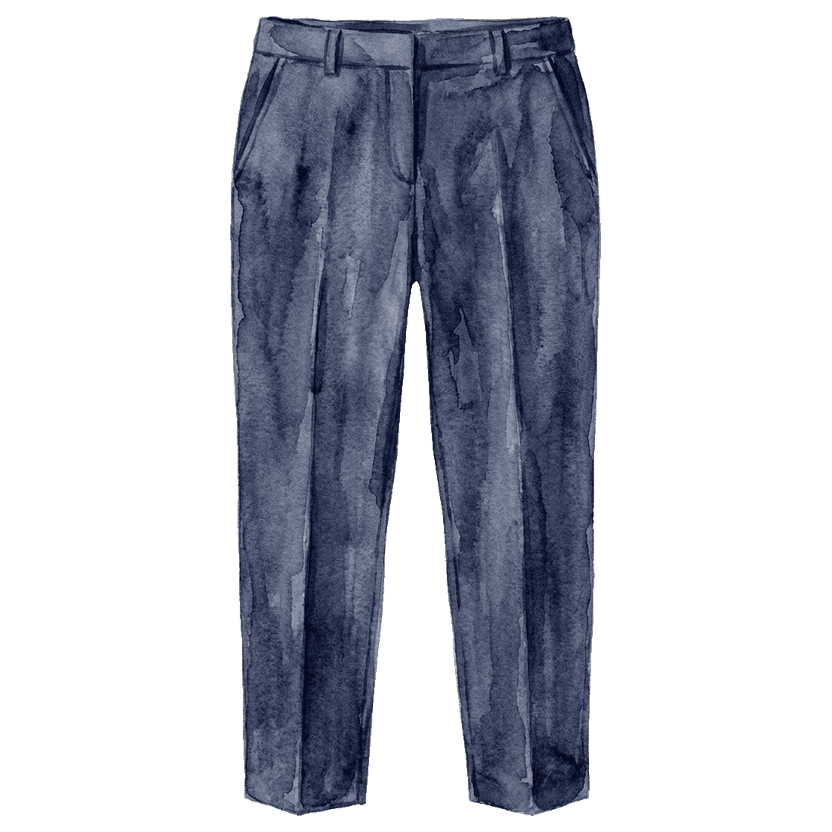 Navy Tailored Trousers