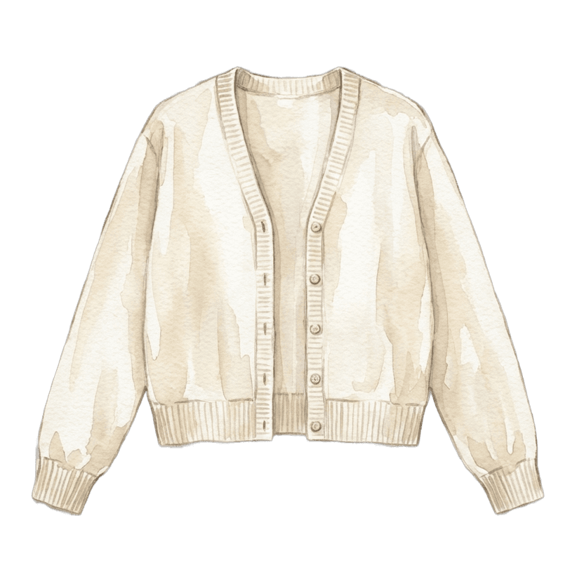 Cream Knit Cardigan