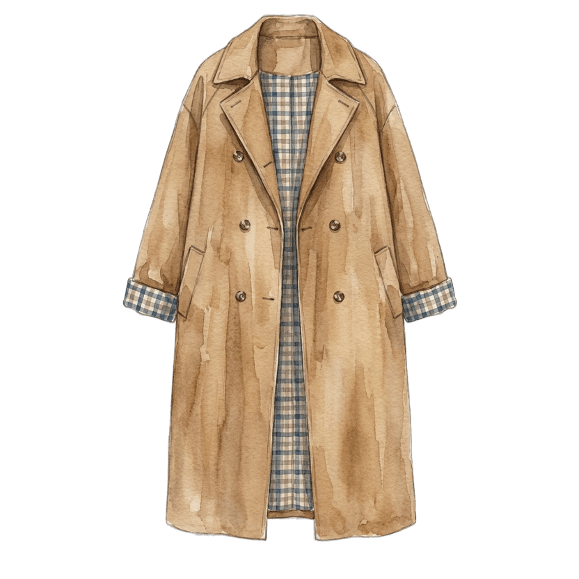 Camel Oversized Trench Coat