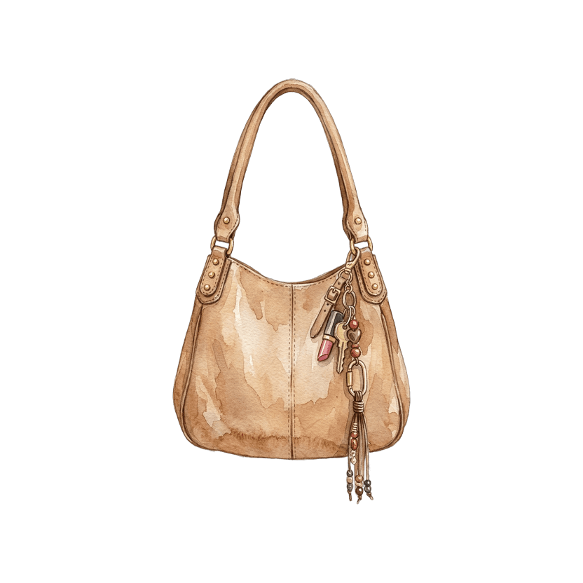 Tan Leather Shoulder Bag