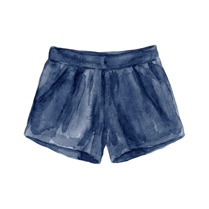 Navy Mini Shorts