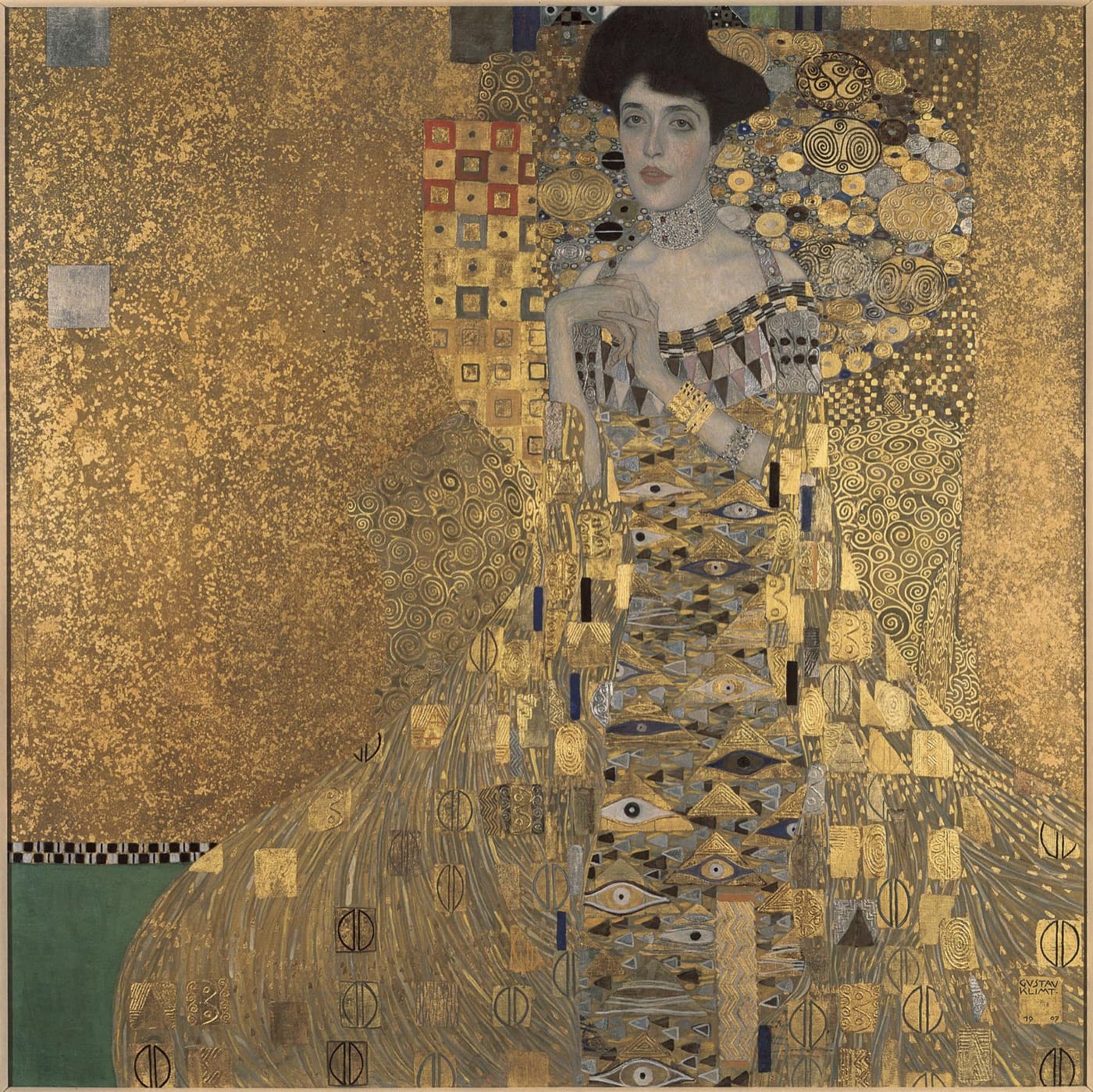 Gustav Klimt, Portrait of Adele Bloch-Bauer I (1907), Neue Galerie New York.