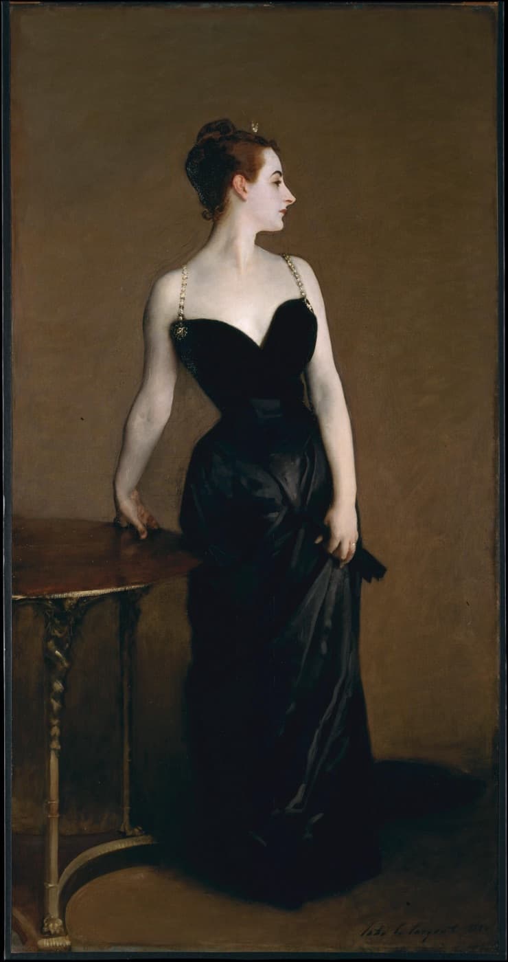 John Singer Sargent's Portrait of Madame X (1884), Metropolitan Museum of Art collection.