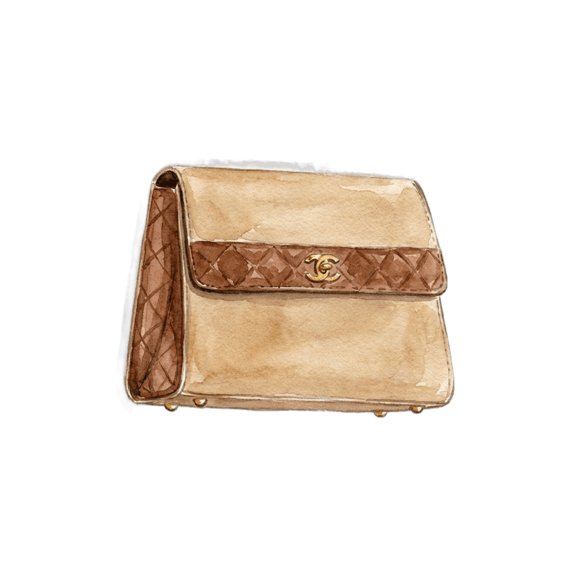 Tan Structured Crossbody Bag