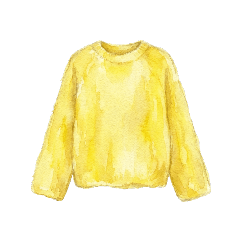 Bright Yellow Mohair Sweater