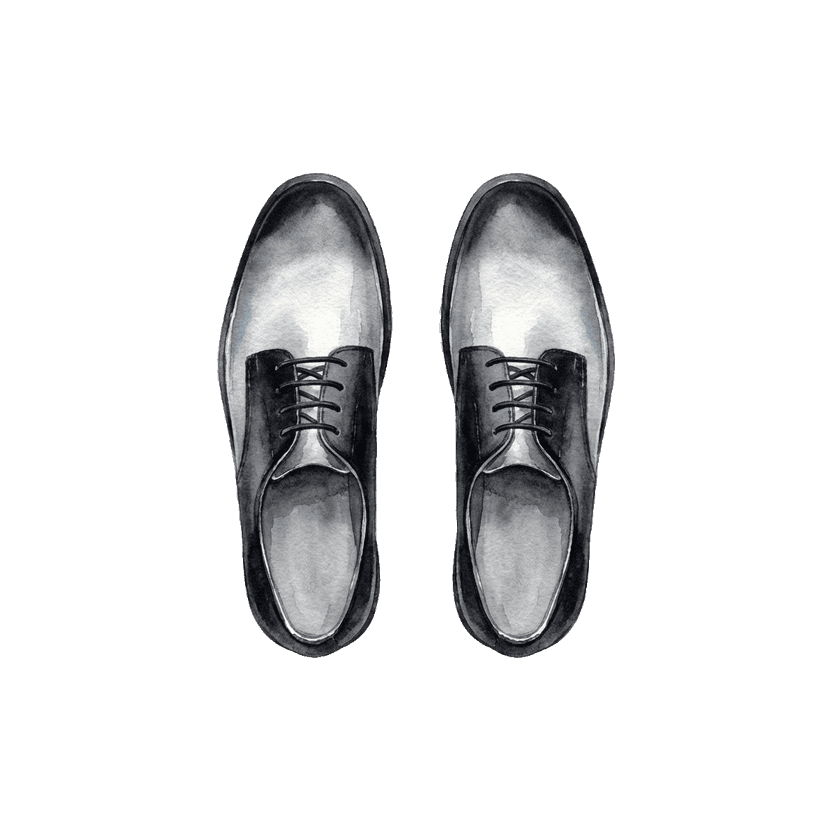 Silver-grey metallic leather lace-up oxfords