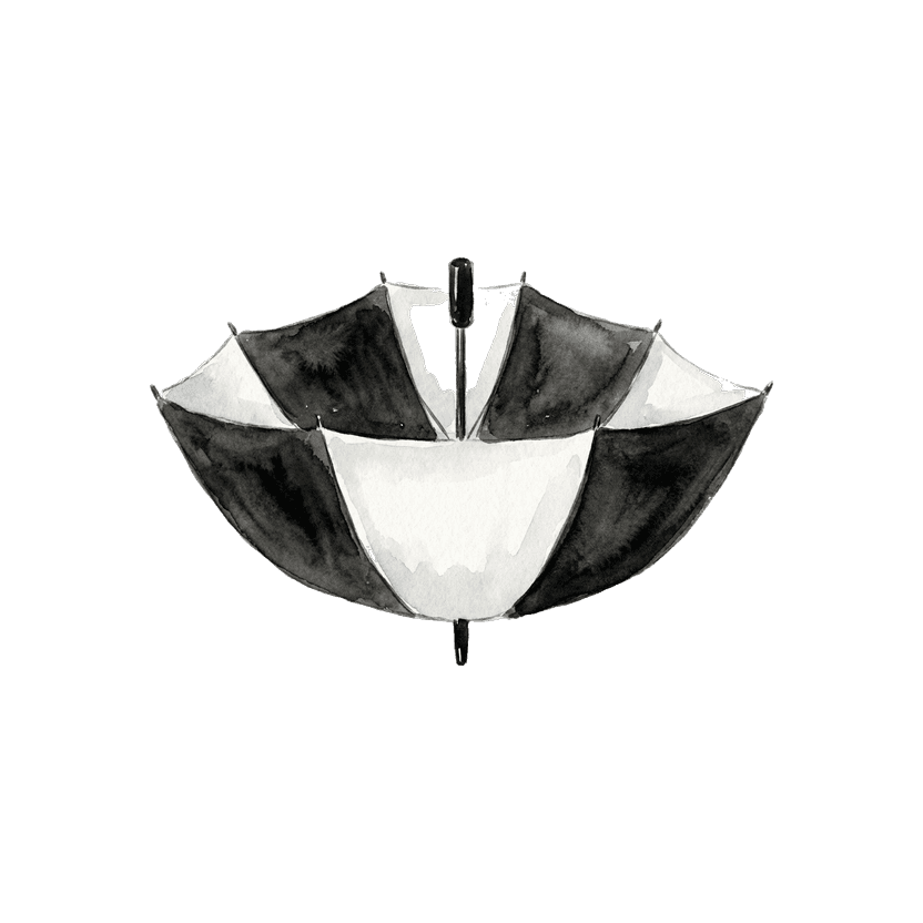 Black and White Umbrella
