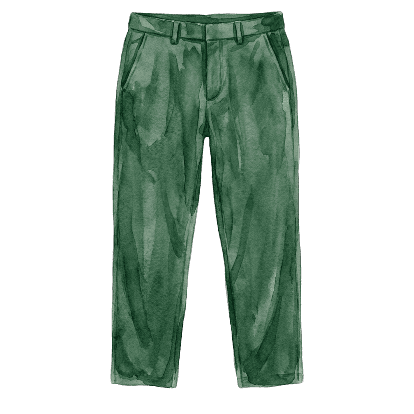 Forest Green Chino Trousers