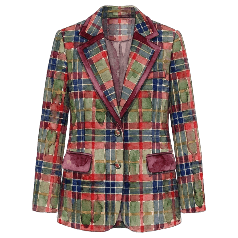Tartan Plaid Blazer