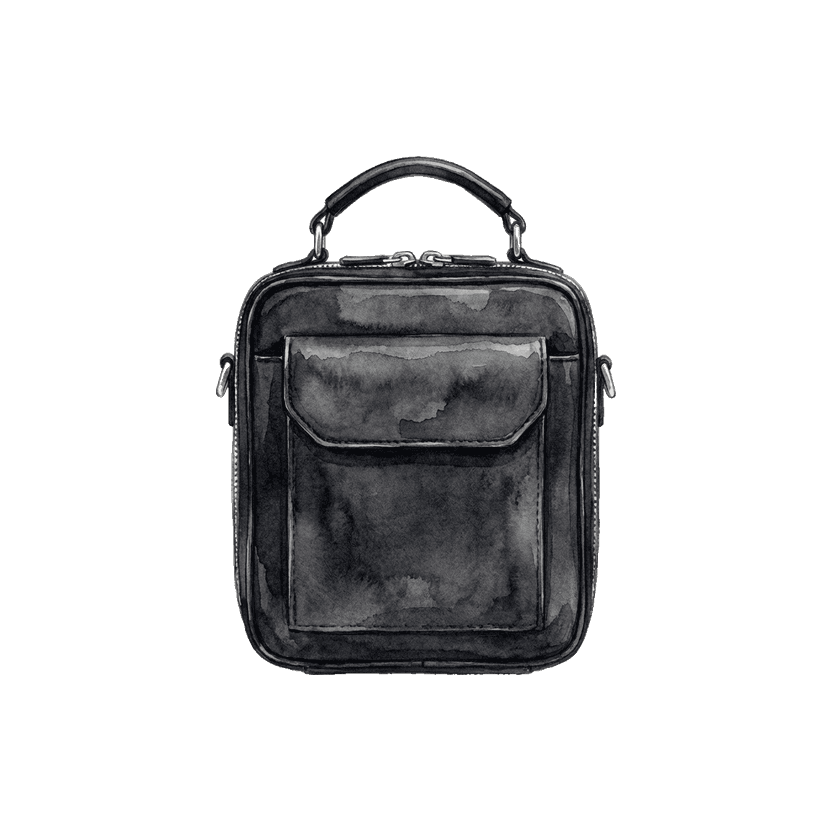 Black Mini Structured Bag