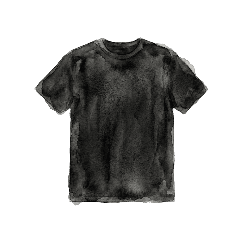 Black Short-Sleeve Knit Top