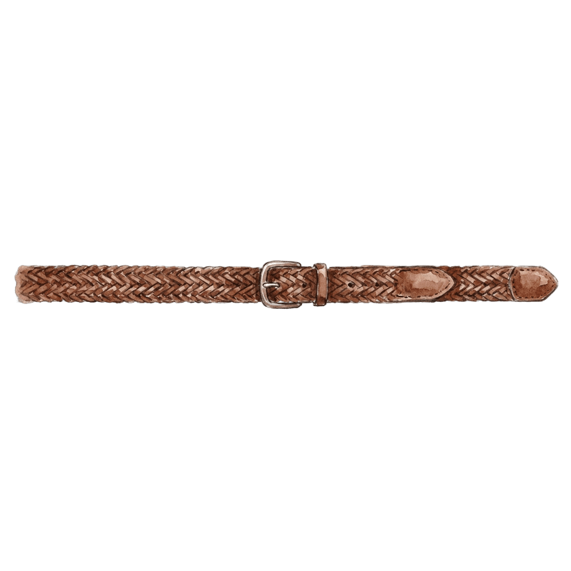 Brown Woven Belt