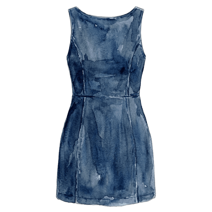 Denim Tank Mini Dress