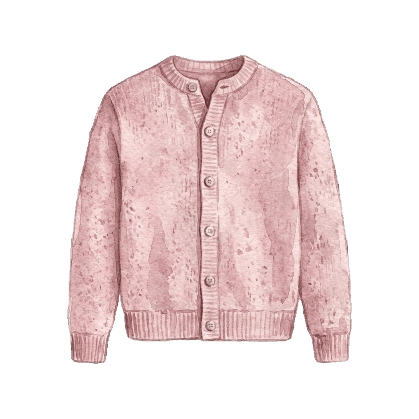 Dusty Pink Knit Cardigan