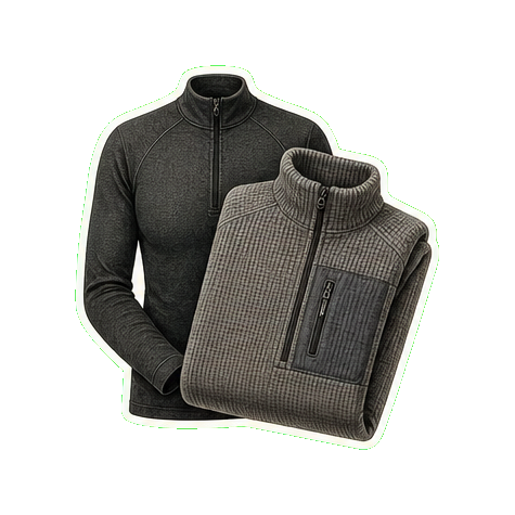 Smartwool Intraknit 250 base layer + Patagonia R1 fleece mid-layer