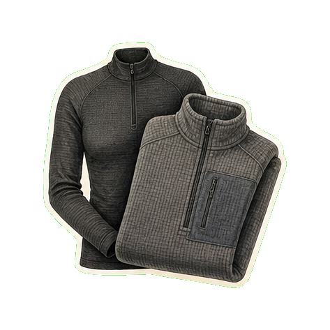 Smartwool Intraknit 250 base layer + Patagonia R1 fleece mid-layer