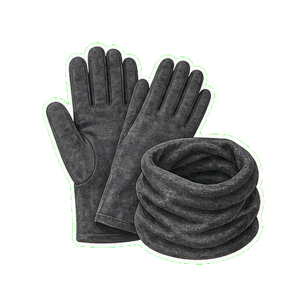 Lightweight wool gloves + lightweight wool buff for sunrise