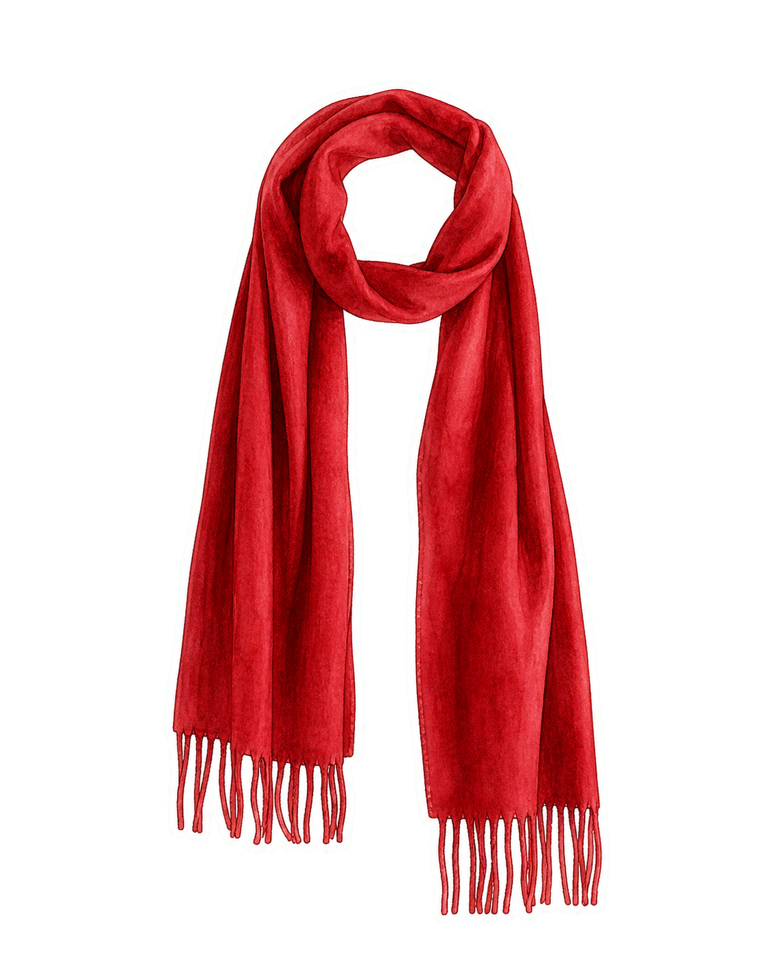 Burgundy Silk Scarf