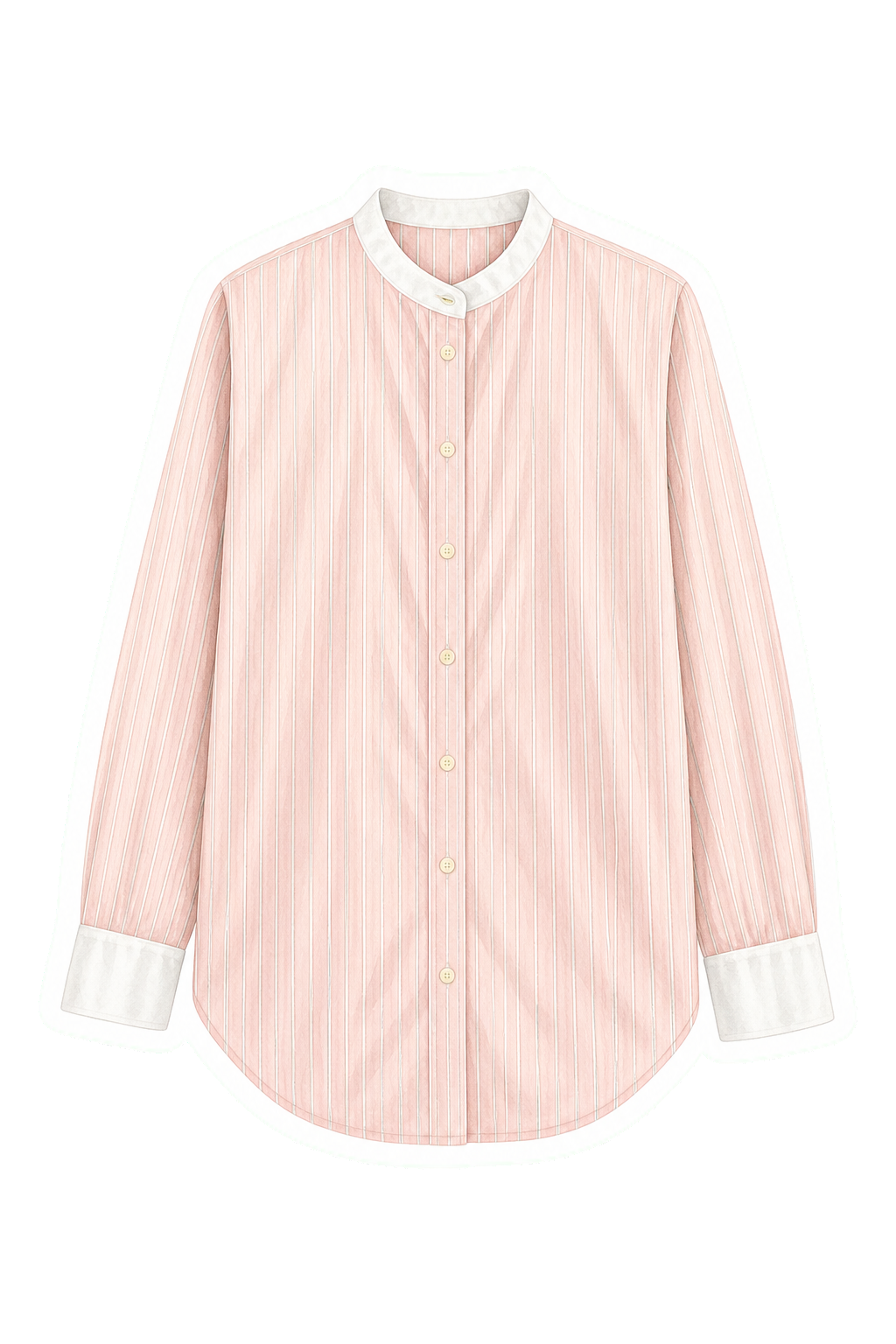 Blush Striped Button-Down