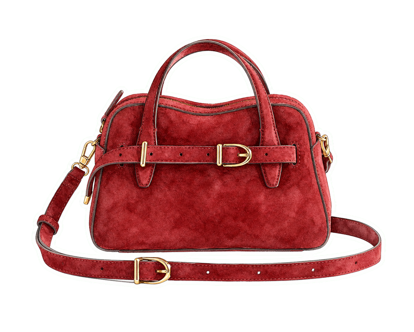Cabernet Leather Crossbody