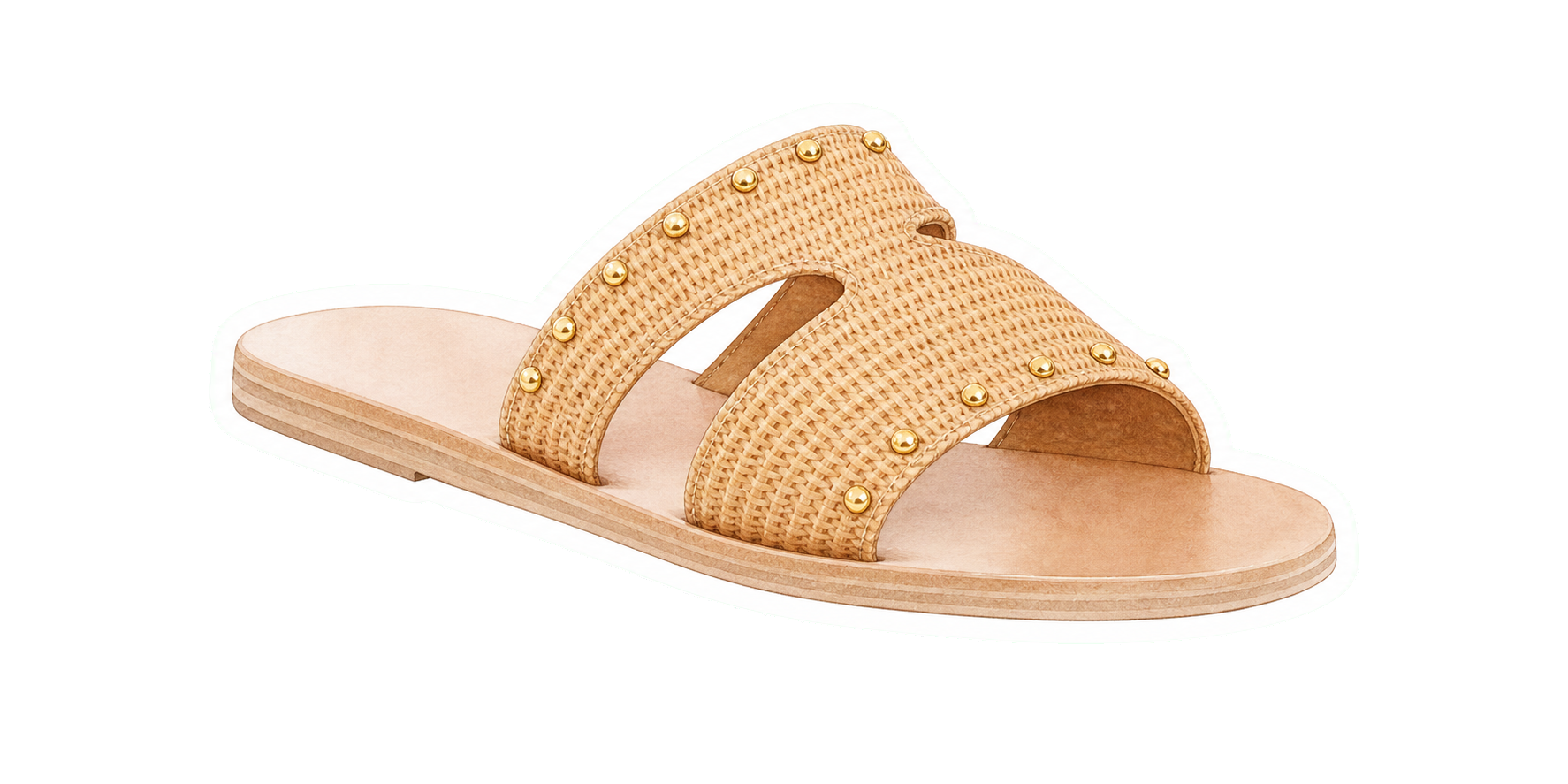 Raffia Grip Sandals