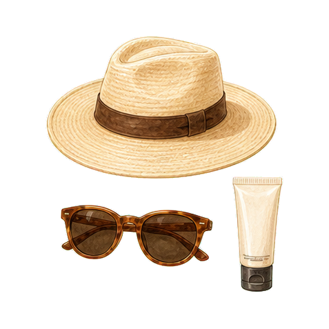 Panama Hat Sunglasses and SPF