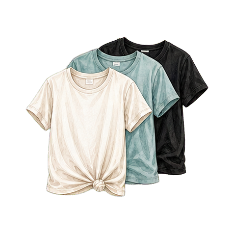 Cotton Rayon Tee Stack