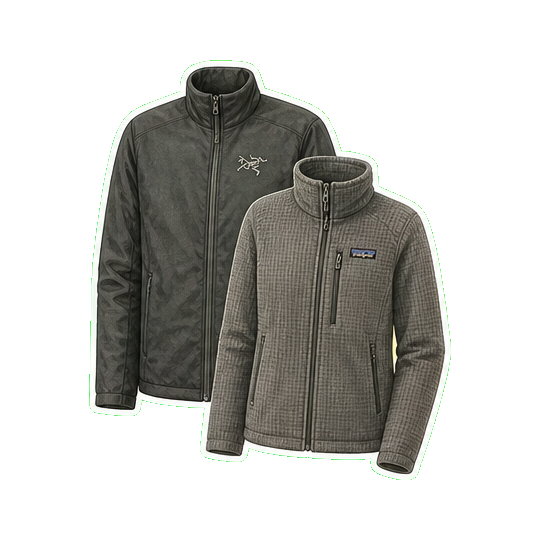 Arc'teryx Atom LT mid-layer + Patagonia R1 fleece (light alternative)