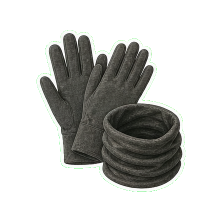 Lightweight wool gloves + lightweight wool buff for sunrise