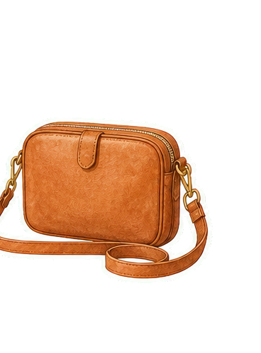 Cognac Leather Crossbody