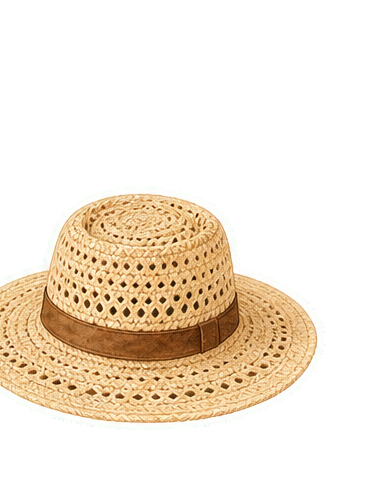 Crochet Straw Hat