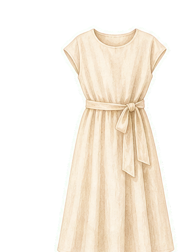 Oat Linen Midi Dress