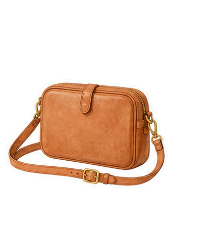 Brown Leather Crossbody