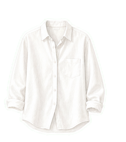 White Cotton Button-Down