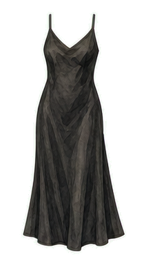 Black Silk Slip Dress
