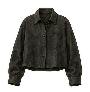 Cropped Linen Overshirt