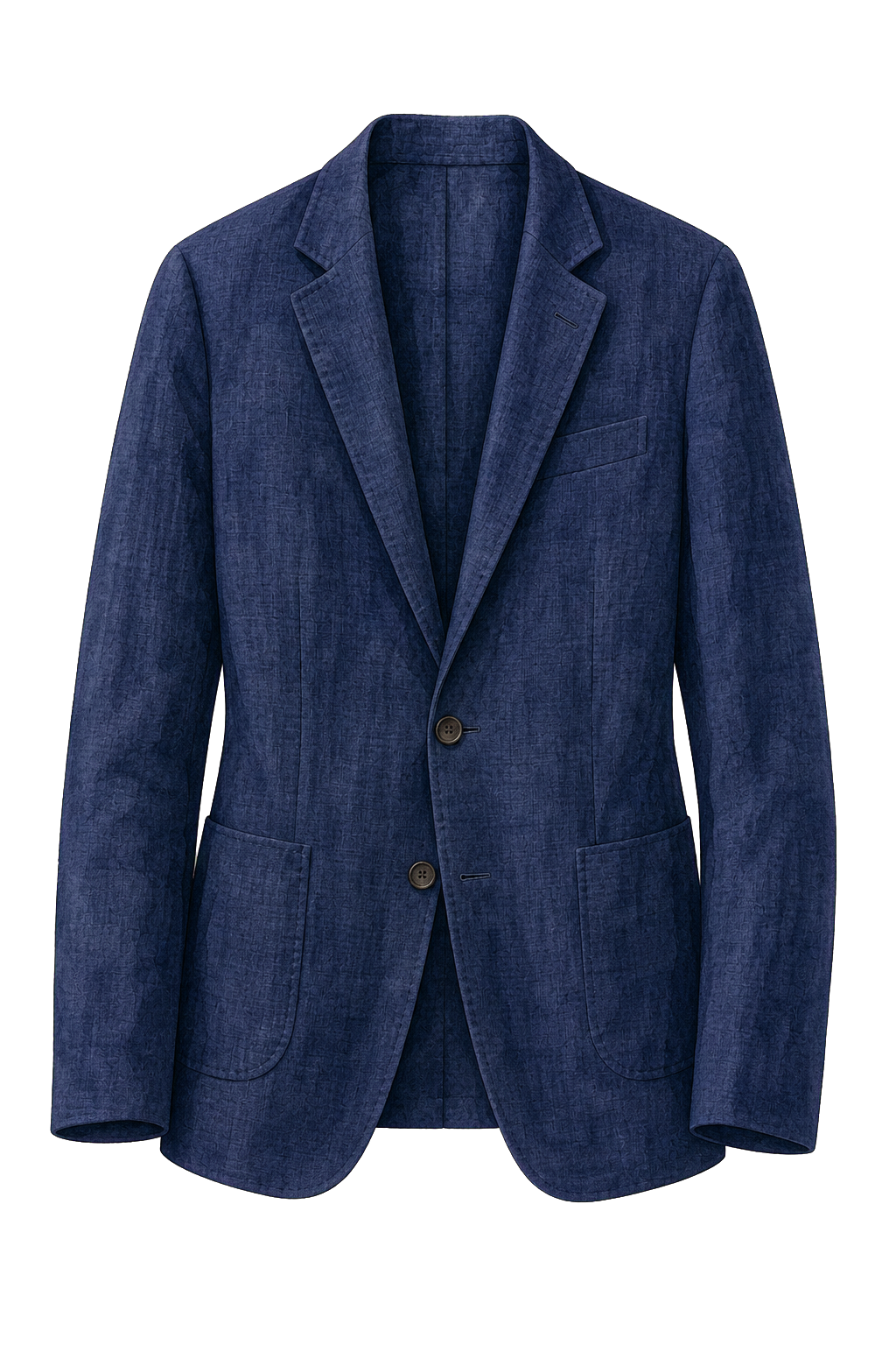 Navy Linen Blazer