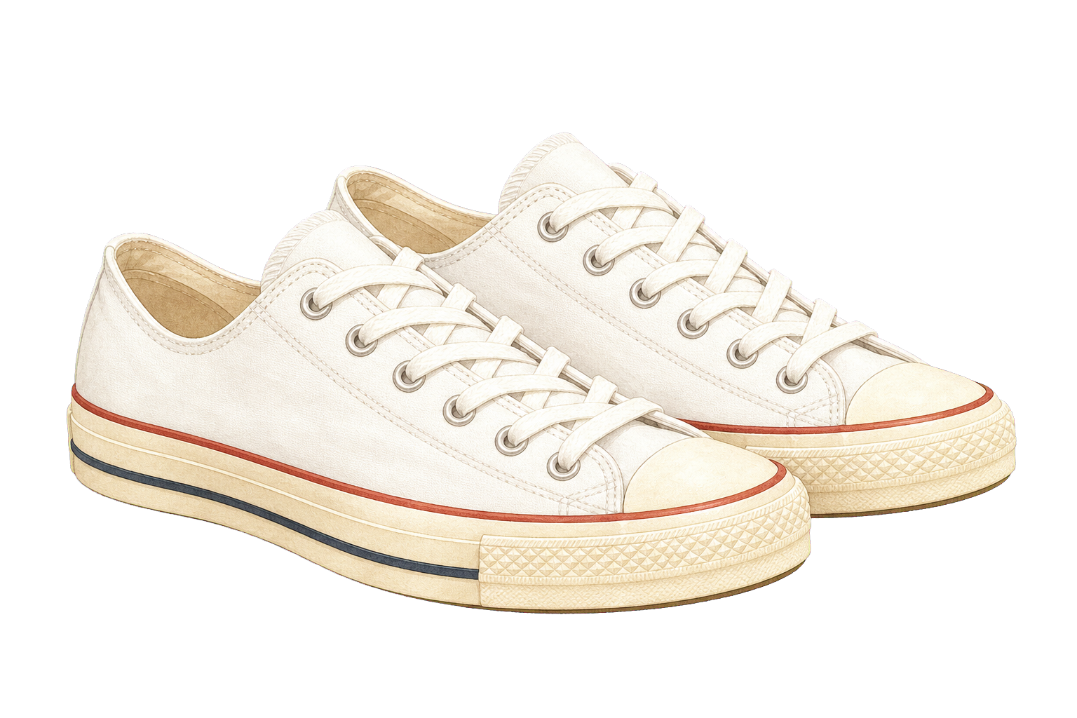 White Canvas Sneakers