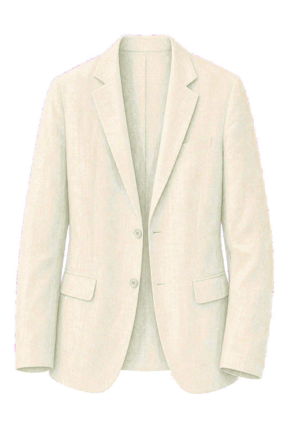 Cream Linen Blazer